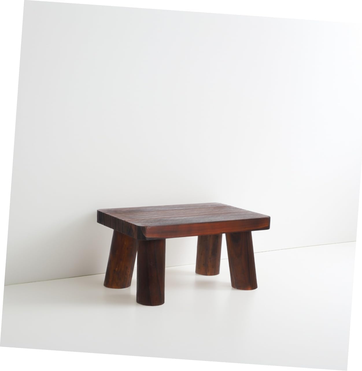 PRETYZOOM Utility Step Stool Small Stool for Seniors Non-Slip Base Modern Minimalist Design for Home