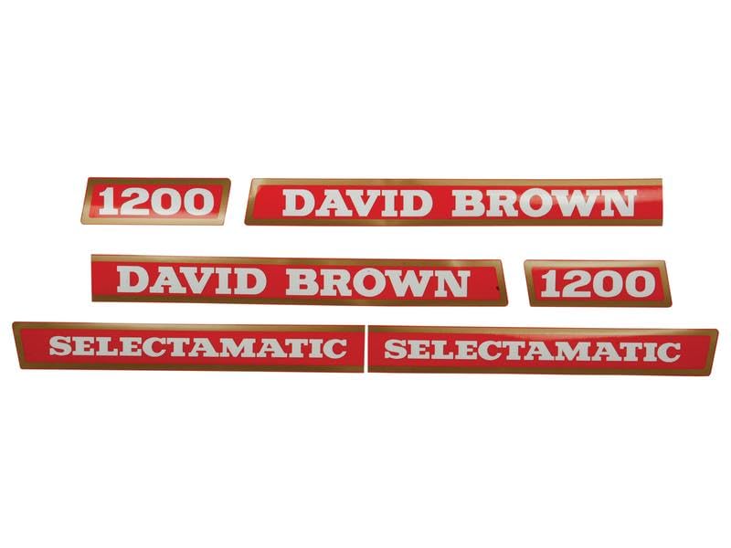 Decal for David Brown 1200 1210 1212 Tractors - Fits Multiple Models