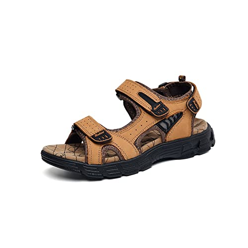 Sandales en cuir véritable pour homme élégantes et légères