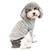 Zunea Fleece Winterjacke für Kleine Hunde Warme Wintermäntel Pullover Sweater Weich Fuzzy Welpen Kleidung mit D-Ring für Geschirr Leine Kaltes Wetter Haustier Bekleidung für Chihuahua Katzen Grau S