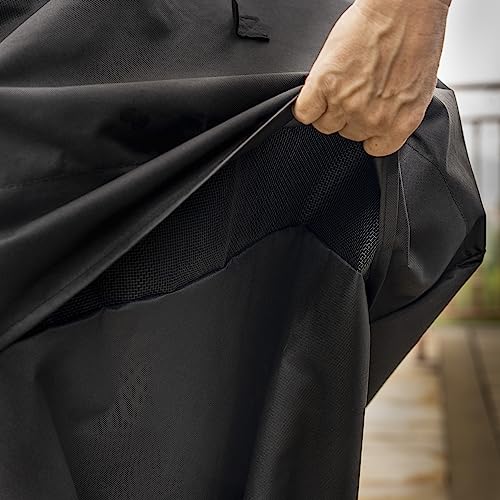 Kenmore 56-Inch Heavy-Duty Grill Cover for Outdoor BBQ Propane Gas Grills, Weather-Resistant, UV- and Fade-Resistant, Universal Fit Cover for 4-Burner Gas Grills, Black - image 5