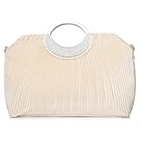 [SUNSPOT] パーティーバッグ 大きめ クラッチバッグ 結婚式 バッグ 大きめ ハンドバッグ レディース 3way (ベージュA)