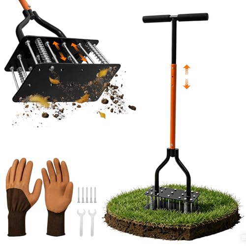 Herramienta Manual para Airear Césped con 15 Púas miniatura 1
