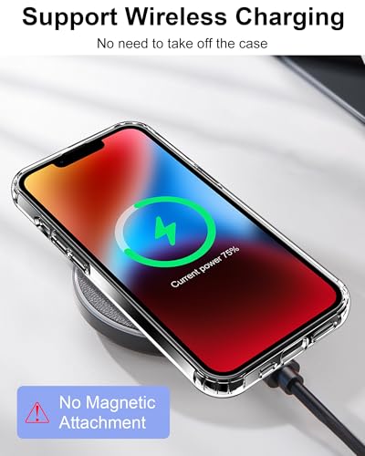 Image of HOOMIL Case for iPhone 14, Anti-Yellowing, Crystal Clear