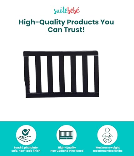 Image of Suite Bebe - Celeste Toddler Guard Rail - Black