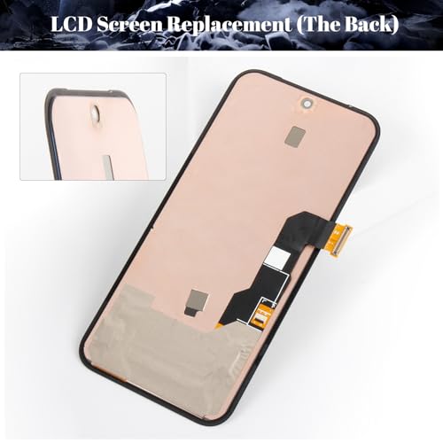 Écran de remplacement pour Google Pixel 8A noir résout vitre brisée G6GPR - 7