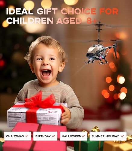 Image of SYMA S107H-E RC Helicopter, Remote Control Helicopter with Altitude Hold, 3.5 Channel, Gyro Stabilizer, Aircraft Toys for 8-12 Kids Beginners as a Gift