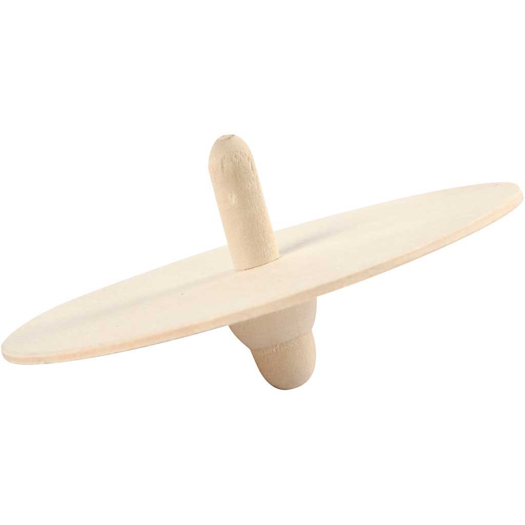 Creativ Spinning top, D: 8 cm, H: 4 cm, 10pcs