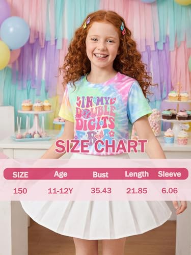 Image of in My Double Digits Era Shirt Girls Birthday Girl Shirt | 10 Birthday Shirt Girls 10th Birthday Gifts For Girls 10 Year Old Ten Party Tee Tops