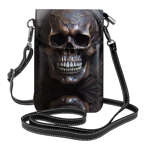 Sac à bandoulière imprimé crâne en cuivre et doux pour voyage
