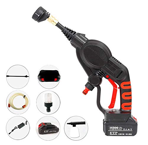 Preisvergleich Produktbild Hochdruckreiniger Wasserstrahlpistole Wiederaufladbare Spritzpistolen-Auto-Waschmaschine Wasserstrahl Tragbare Multi Wasserpistole for Bewässerung Autowaschanlagen