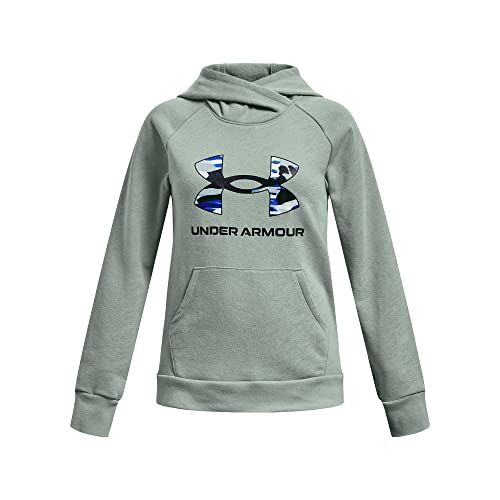 Sweat Under Armour Rival Fleece fille pour se protéger du froid au sport en vert