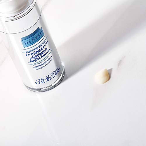 Dr. Denese Skinscience Firming Facial Collagen Night Serum Increased Elasticity, Tone, Tightness With Hyaluronic Acid, Glycolic Acid, Squalene & Botanical Extracts - Paraben-Free, Cruelty-Free - 1.7Oz #TOP2