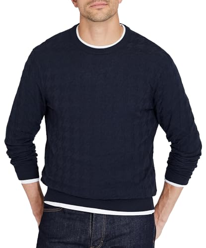 Club Monaco Men's Merino Stretch Pattern Crew