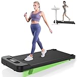 Dskeuzeew Walking Pad Treadmill with 5% Incline, 8KM/H Under Desk Portable Running Machine for Home Office, Compact Mini for Small Spaces, Installation-Free, Remote Control (Black)