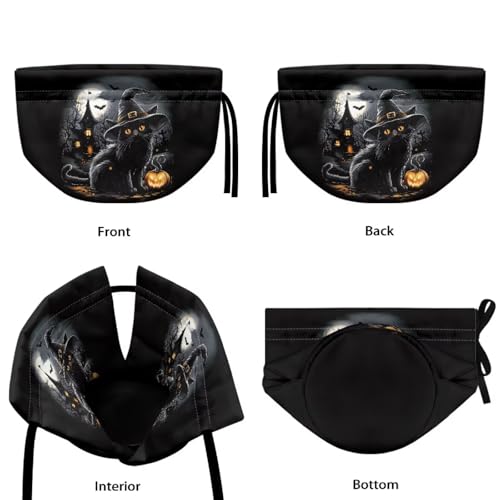 Image of Halloween Tea Cosy for Teapot Insulated Kettle Cover, Black Cat Breakfast Warmer Kitchen Teapot Dust Cover Washable Tea Cozy Tabletop Decorations for Afternoon Party Gift for Holiday