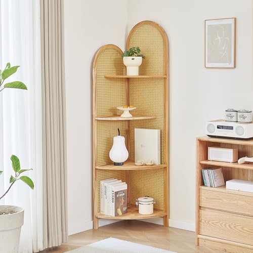 Aletheiawu 4-Tier Corner Shelf Stand 70" Corner Shelves Display Shelf