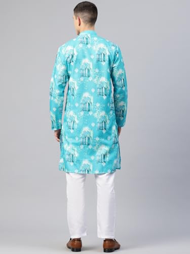Image of Luxrio Kurta Set for Men Cotton Blend Kurta with Pyjama Set Ethnic Set