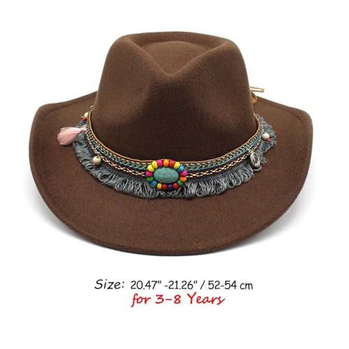 Boys Cowboy Hat Wide Brim Western Cowboy Hat for Kids Toddler Girls Cowgirl Hat2