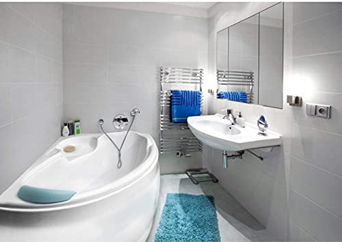 ECOLAM® Badewanne Wanne Eckwanne Eckbadewanne Acryl weiß Finezja 155x95 cm RECHTS + Schürze Ablaufgarnitur Ab- und Überlauf Automatik Füße Silikon Komplett-Set – Bild 7