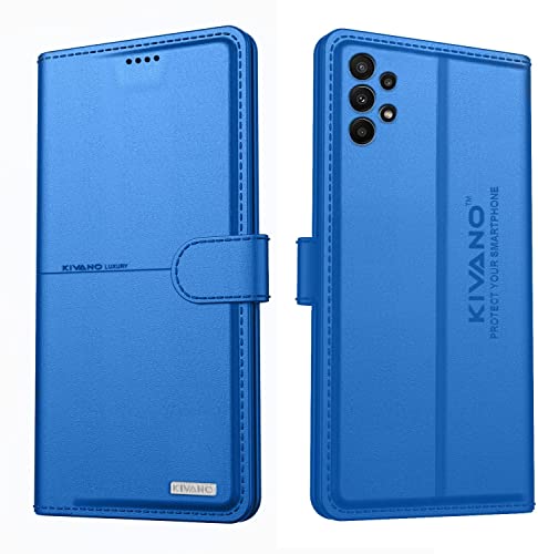 Image of KIVANO Compatible with Samsung Galaxy A23 4G Flip Cover | Leather Finish | Inside Pockets & Inbuilt Stand | Shockproof Wallet Style Magnetic Closure Back Cover Case