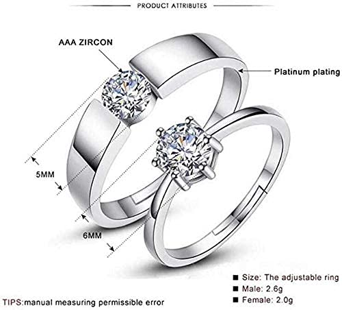 Image of Handicraft Kottage Luca Adjustable Couple Band, Promise Rings for Lovers | Gift for Men and Women