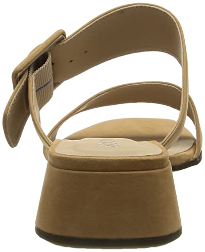 Ecco Women's Elevate Square Toe Slide Heeled Sandal, Lion Nubuck, 6-6.5 #TOP2