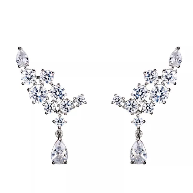 Boucles d'oreilles de mariage en argent et diamants, le bijou d'exception pour le grand jour
