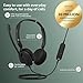 Jabra Evolve 10 Wired Headset with Noise-Cancelling Microphone for PC/Laptop Use, Easy USB-A Setup, TCO Certified, Lightweight Design, Inline Call/Volume Controls for Online Meetings, Black