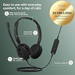 Jabra Evolve 10 Wired Headset with Noise-Cancelling Microphone for PC/Laptop Use, Easy USB-A Setup, TCO Certified, Lightweight Design, Inline Call/Volume Controls for Online Meetings, Black - Image 2
