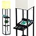 SUNMORY Stehlampe Wohnzimmer, Stehlampe mit Regal aus Massivholz, 3 Farbtemperaturen, 2 USB-Ladeanschlüsse und 1 Schublade, Stehlampen für Wohnzimmer, Schlafzimmer, Stehlampe Schwarz(Mit Glühbirne) Baby,Schwarz günstig Kaufen-SUNMORY Stehlampe Wohnzimmer, Stehlampe mit Regal aus Massivholz, 3 Farbtemperaturen, 2 USB-Ladeanschlüsse und 1 Schublade, Stehlampen für Wohnzimmer, Schlafzimmer, Stehlampe Schwarz(Mit Glühbirne)