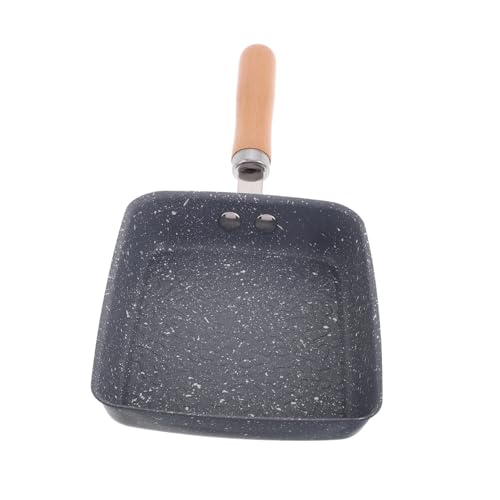 Gatuida Padella Quadrata Antiaderente Per Frittate e Uova Rivestimento in Pietra Compatibile Con Fornelli Induzione Gas e Elettrici Facile Manutenzione