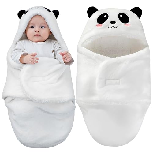 Image of Baby Swaddle Blanket – Ultra Soft Plush Wrap for Newborns 0-6Months, Warm Sherpa Receiving Blanket Essential for Infant Sleep