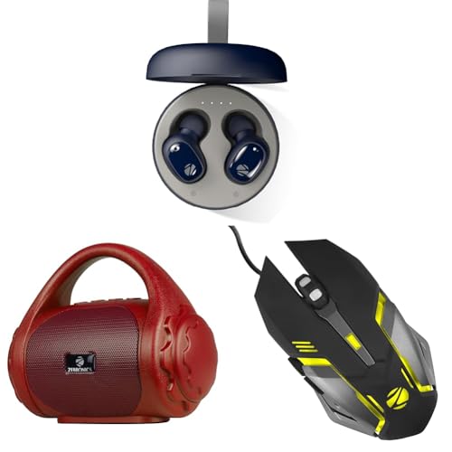 Image of ZEBRONICS Zeb-Sound Bomb 1 TWS Earbuds with BT5.0, Up to 12H Playback, Touch Controls, Voice Assista