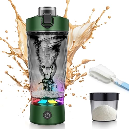 SOARFLY Shaker Elettrico 650ML, USB, Verde