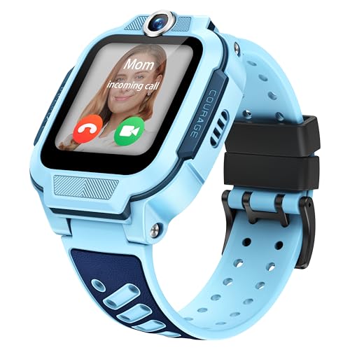 imoo Z3, Reloj Inteligente niño, Reloj niños GPS y Llamadas, SIM, videollamadas HD, Control Parental, Modo Colegio, protección IPX8, SOS, Pantalla táctil 1,5', niños (Azul)