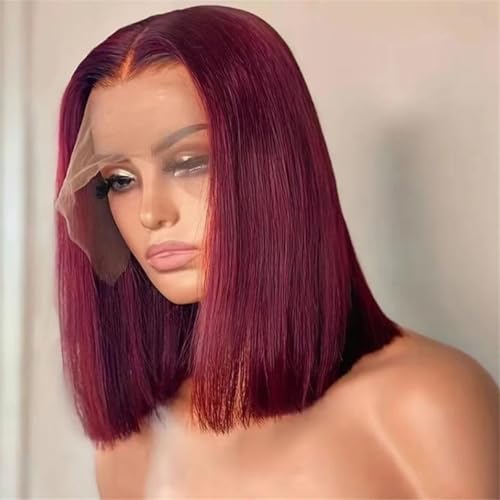 Perruques transparentes en cheveux humains haut de gamme avec fermeture Lace Wig 13x4
