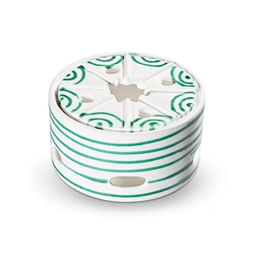 GMUNDNER KERAMIK Manufaktur 0100titg14 grüngeflammt calientaplatos, diámetro 14 cm