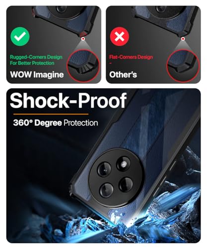 Image of WOW IMAGINE Thermoplastic Polyurethane Shock Proof Clear Protective Back Case For Oppo F27 Pro Plus 5G-Airedge Technology|360 Degree Camera Protection|Transparent Hybrid Back Case Mobile Cover-Black