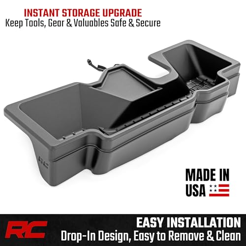 Rough Country Under Seat Storage for Ram 1500 Crew Cab (2019-2026) - Custom Rear Under Seat Organizer Tray without Lid - image 7
