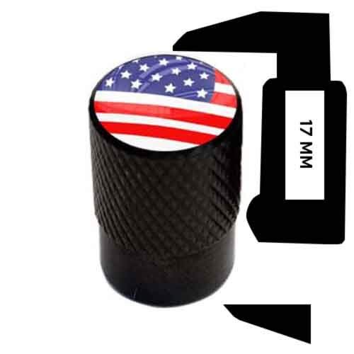 Tricktoppers Vivid Black Anodized Billet Aluminum Tire Wheel Valve Stem Dust Caps For Cars Trucks Trailers Suv's Rv's Motorcycles Bikes And More (Set Of 4) Red Black Widow Spider #TOP4