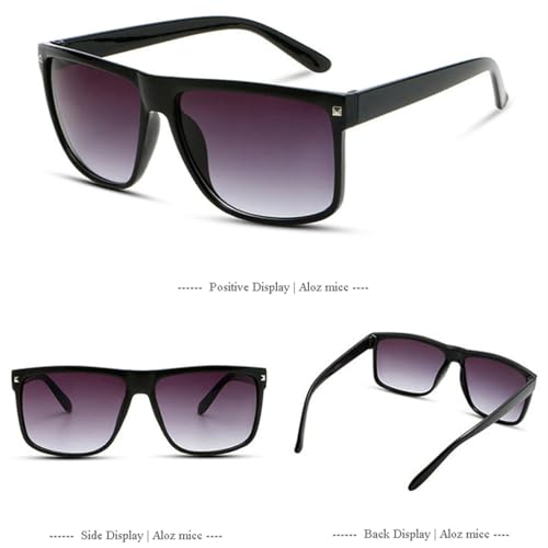 Vintage Oversize Sunglasses Men Women Outdoor Men Driving Uv4003