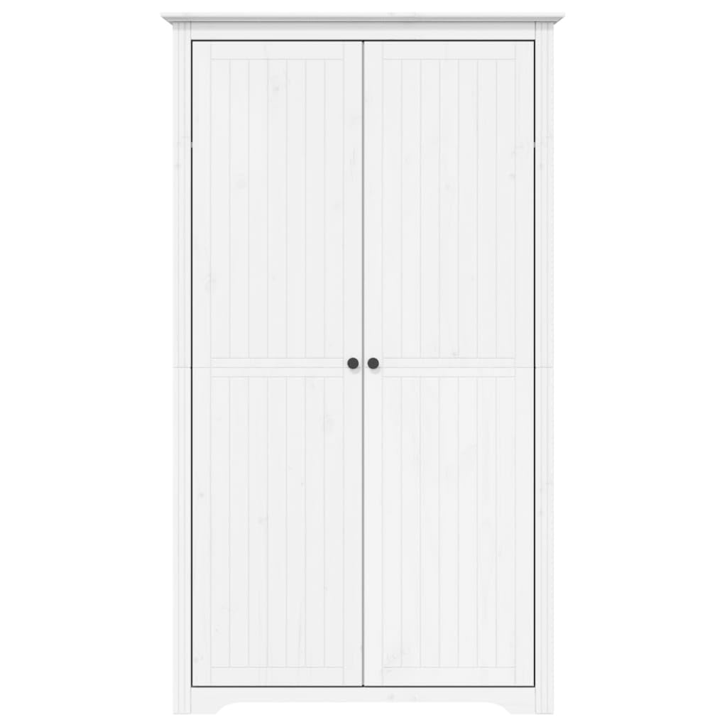 Générique Garde-Robe BODO Blanc 99x53,5x173 cm Bois Massif de pin,Meubles, Armoires & Meubles de Rangement, Armoires, Blanc (Poids 47.75KG)