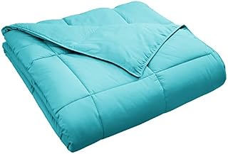 Superior Classic All-Season Down Alternative Comforter with Baffle Box Construction, King, Turquoise