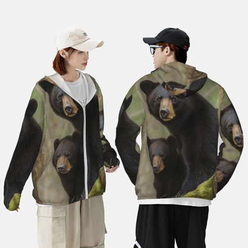 Chaqueta ligera de manga larga LZQPOEAS negra miniatura 5
