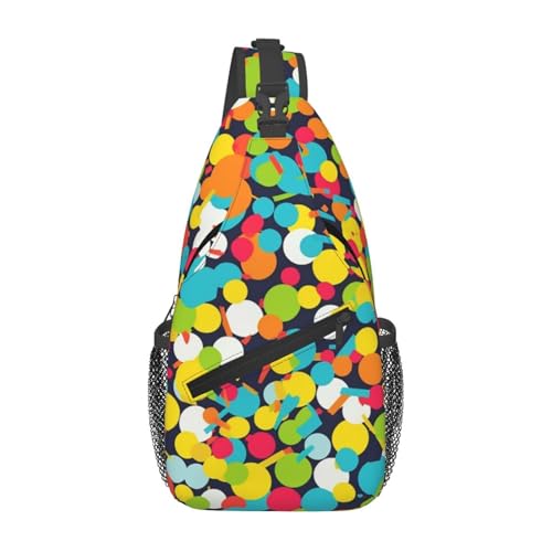Morrales Sling Bag Unisex Negro para Viaje