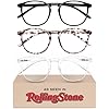 IBOANN Chic & Comfy Blue Light Glasses for Women - 3-Pack Round Frames, Screen-Ready Style with UV Protection Coating