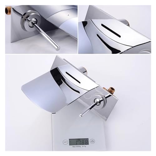 Mitigeur de Bain Cascade Mural LED pour Eviter les Brûlures d'Eau - 2