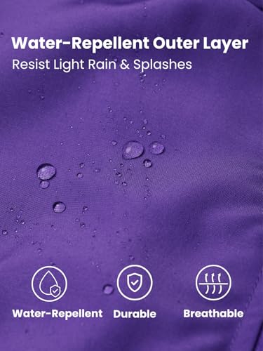 Image of WELAKEN Fleece lined Jackets with Water-Resistance Frabic for Kid's & Toddler II Girl's Rain Jacket & coats