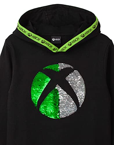 Xbox Hoodie Boys Girls Kids Flip Sequin Game Black Sweater4